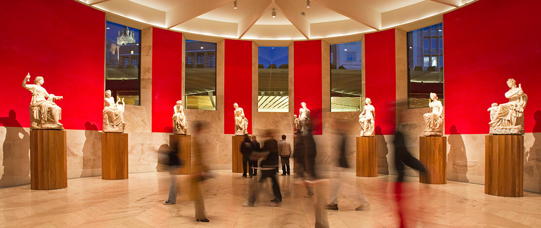 The Hall of the Muses in the Prado Museum The Hall of the Muses in the Prado Museum