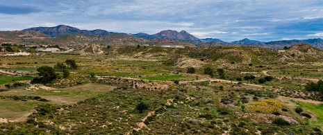 Paysage de badlands à Abanilla et Mahoya, Murcie Paysage de badlands à Abanilla et Mahoya, Murcie