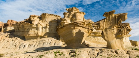 Detail of the Bolnuevo Erosions in Mazarrón, Murcia. Detail of the Bolnuevo Erosions in Mazarrón, Murcia.