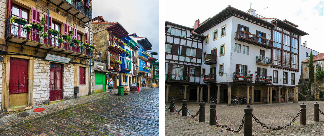 Streets of Hondarribia Streets of Hondarribia