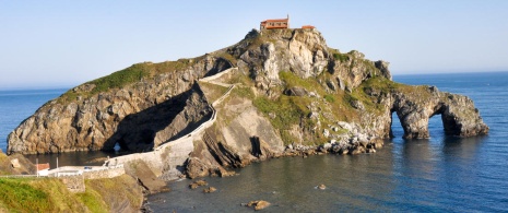 Hermitage of San Juan in Gaztelugatxe, the Basque Country Hermitage of San Juan in Gaztelugatxe, the Basque Country