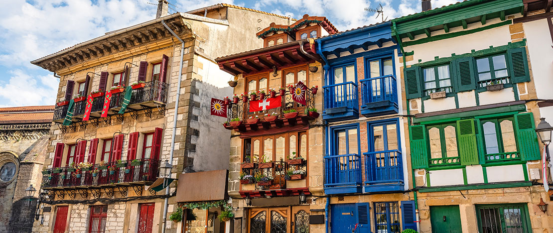 Facades in Hondarribia