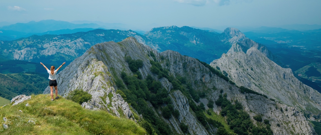 Vues de la montagne d'Anboto, dans la province d'Álava, Pays basque