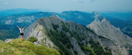 Vues de la montagne d'Anboto, dans la province d'Álava, Pays basque Vues de la montagne d'Anboto, dans la province d'Álava, Pays basque