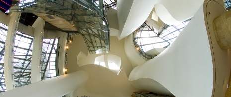 Roof of the atrium of the Guggenheim Museum in Bilbao Roof of the atrium of the Guggenheim Museum in Bilbao