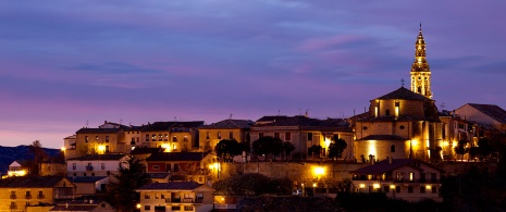Vue nocturne de Briones, La Rioja Vue nocturne de Briones, La Rioja
