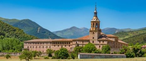 View of the Monasterio San Millán de Yuso in San Millán de la Cogolla, La Rioja View of the Monasterio San Millán de Yuso in San Millán de la Cogolla, La Rioja