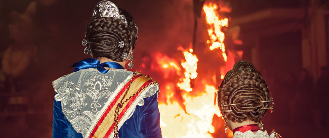 Detail of Las Fallas bonfire festival in Valencia Detail of Las Fallas bonfire festival in Valencia