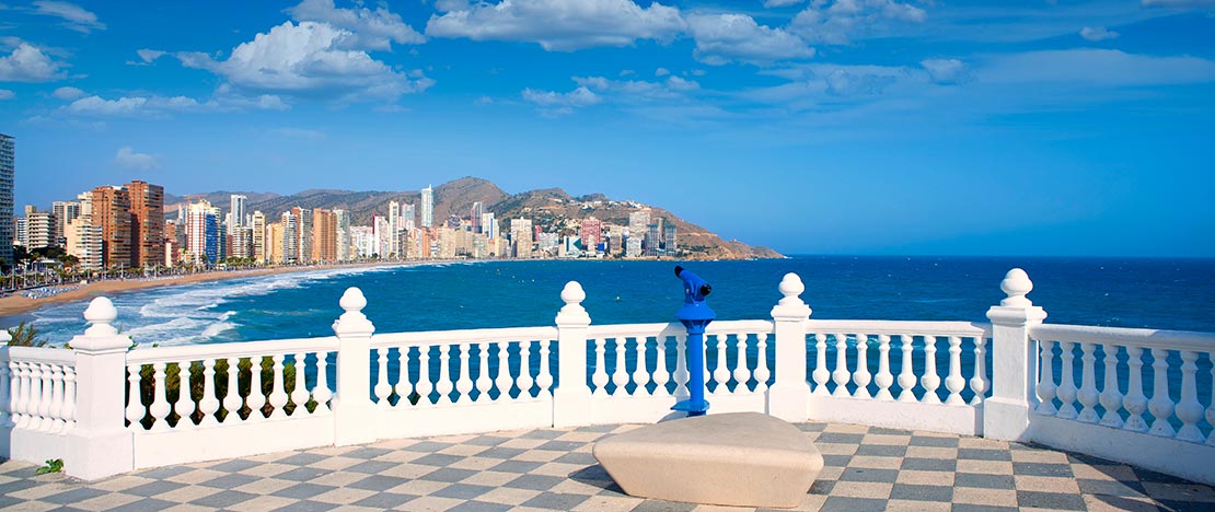 Punkt widokowy Mirador del Castillo. Benidorm Punkt widokowy Mirador del Castillo. Benidorm
