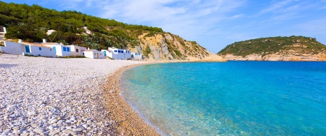 Spiaggia La Barraca a Jávea, Comunità Valenciana Spiaggia La Barraca a Jávea, Comunità Valenciana