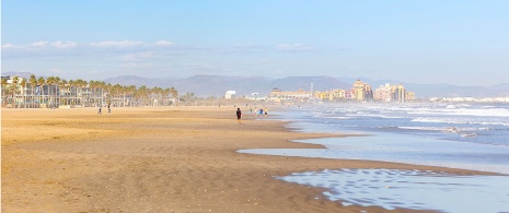 Albufera al tramonto a Valencia, Comunità Valenciana Albufera al tramonto a Valencia, Comunità Valenciana