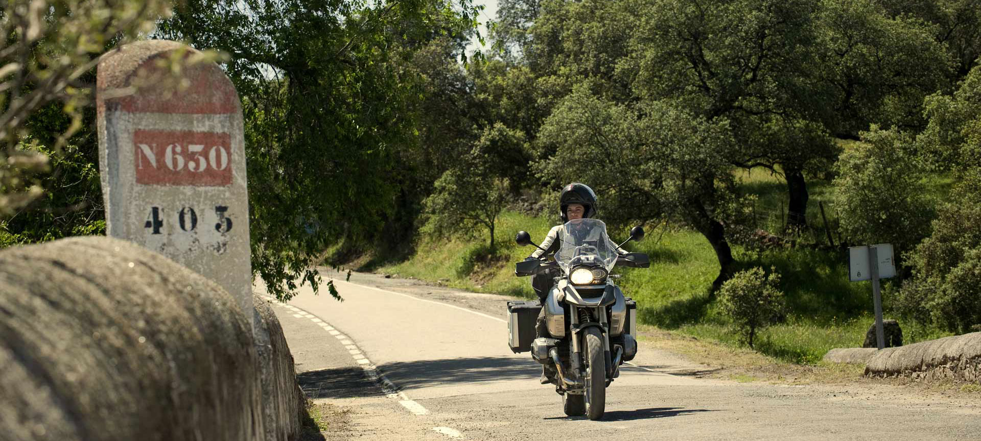 Motorcyclist on the Silver Route Motorcyclist on the Silver Route
