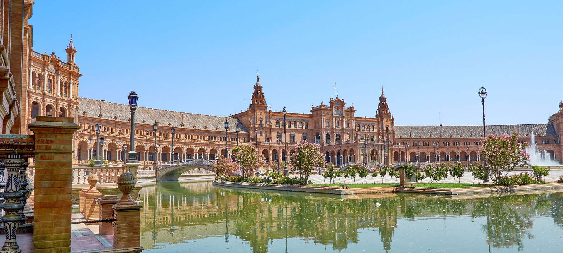 Widok na Plaza de España, Sewilla