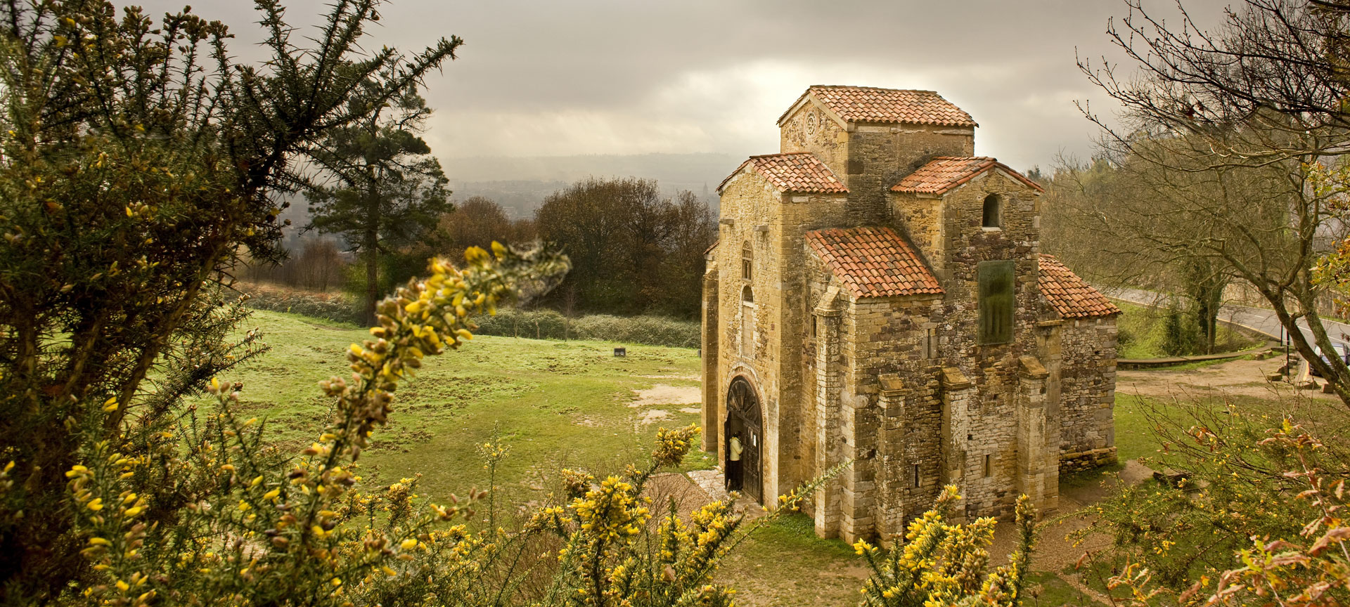 Exterior of the church of San Miguel de Lillo