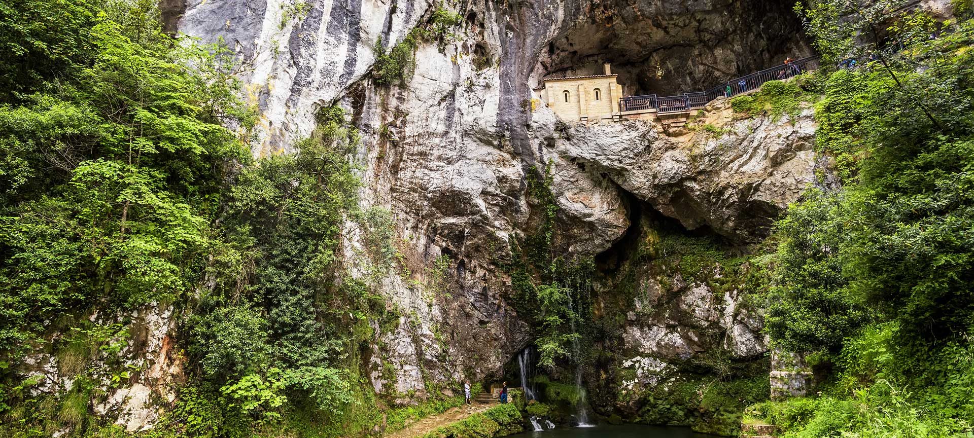 Covadonga Shrine in Cangas de Onís, Asturias