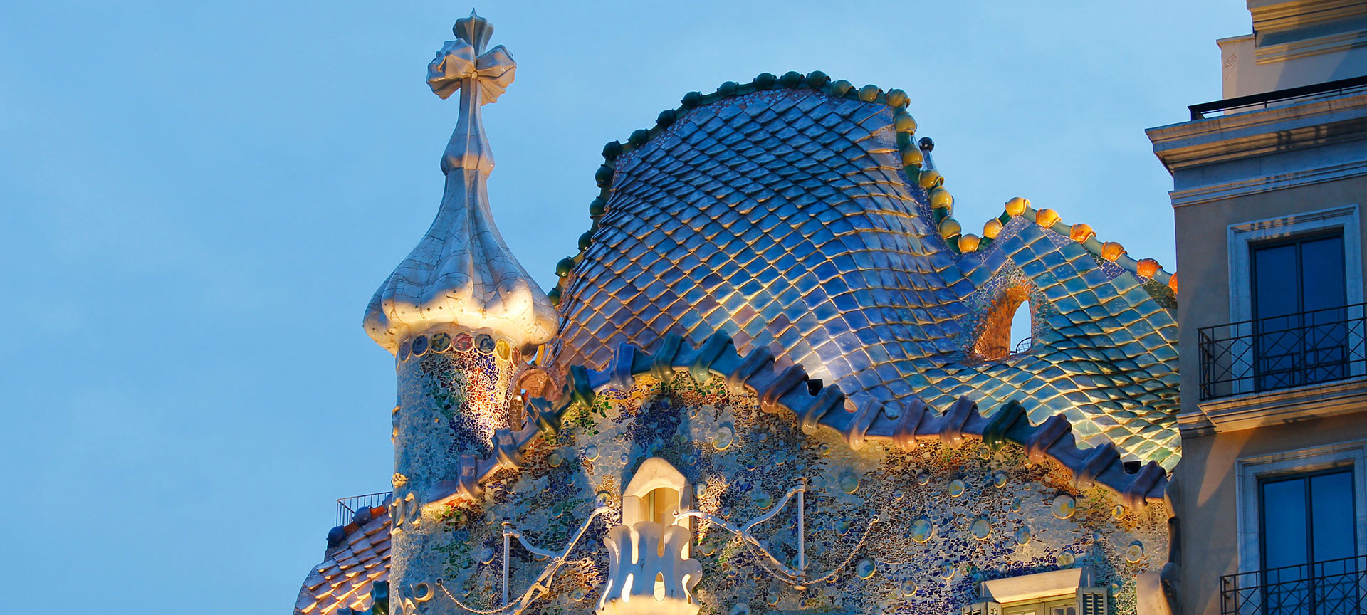 Detalle de la fachada de la Casa Batlló, Barcelona