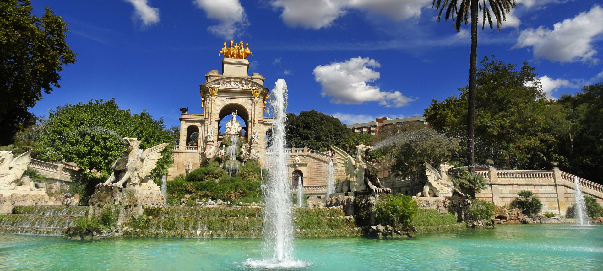 Cascada en la Parque de la Ciudadela, Barcelona