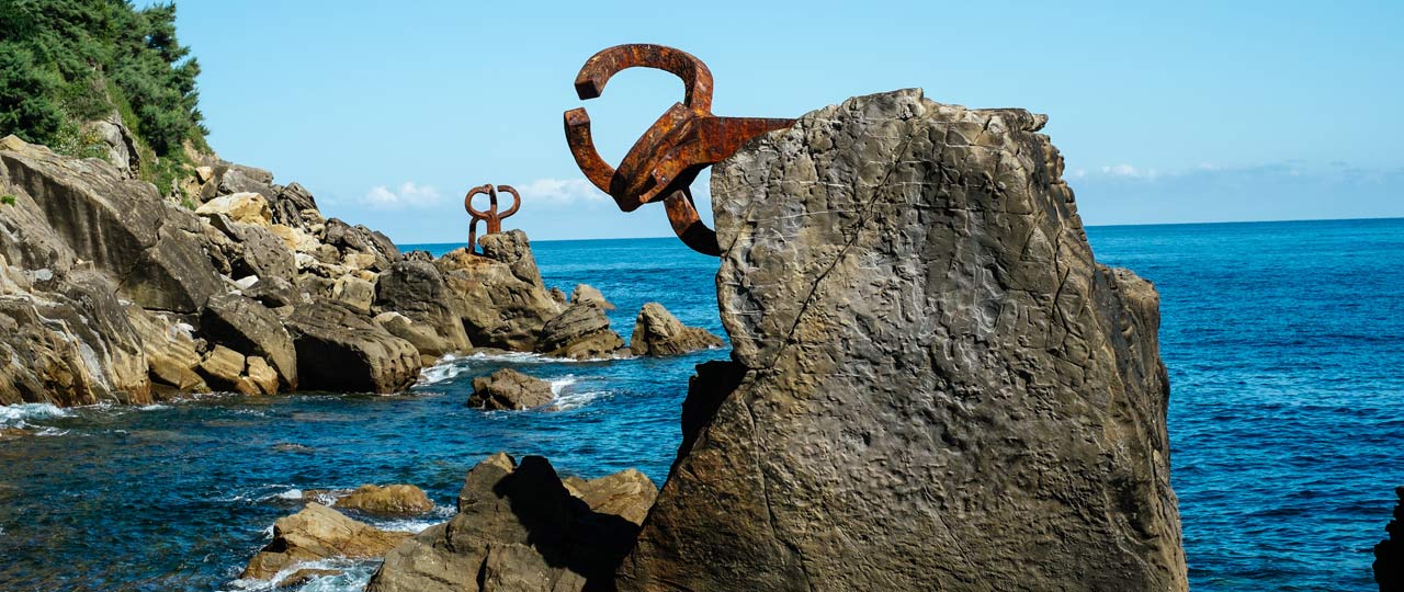 Work of the sculptor Eduardo Chillida