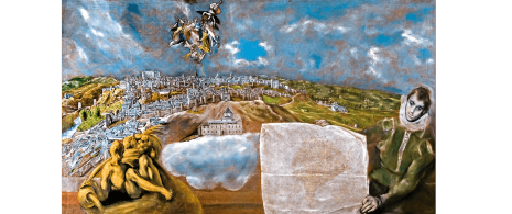 Ansicht und Plan von Toledo. El Greco. Öl auf Leinwand, 132 x 228 cm Ansicht und Plan von Toledo. El Greco. Öl auf Leinwand, 132 x 228 cm
