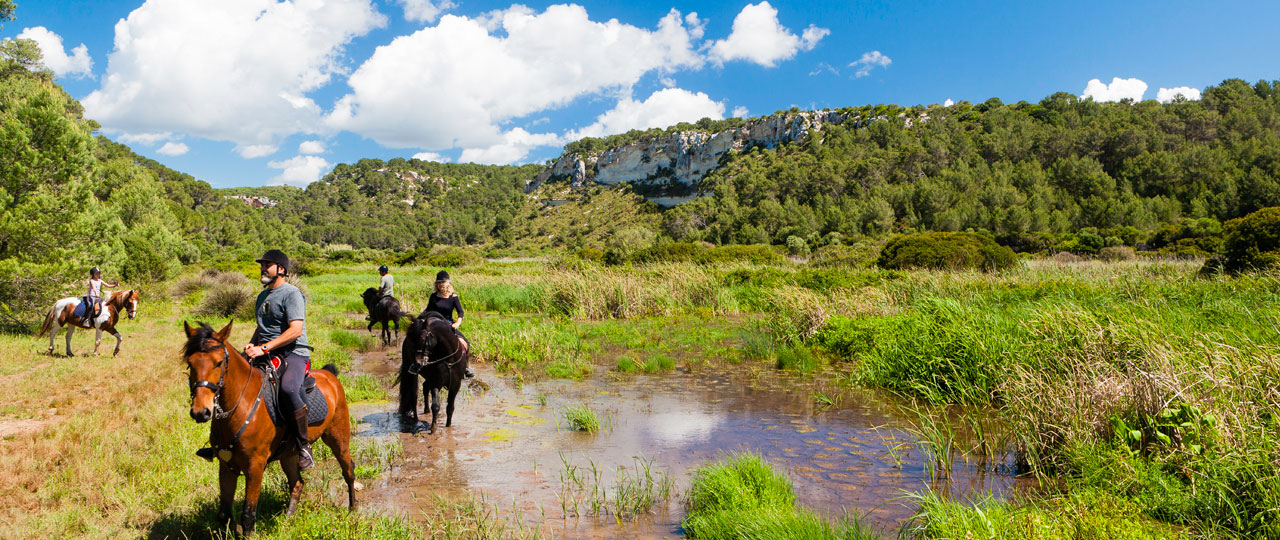 Ausritt zu Pferd, Menorca Ausritt zu Pferd, Menorca
