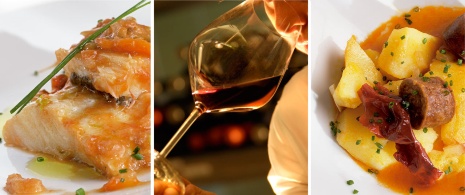 Gastronomie de La Rioja : vin rouge, morue et pommes de terre façon Rioja Gastronomie de La Rioja : vin rouge, morue et pommes de terre façon Rioja