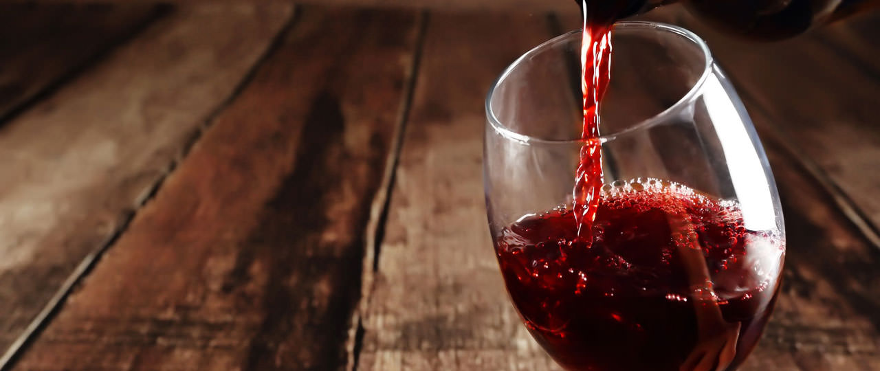 A glass of red wine A glass of red wine