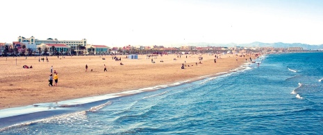 Playa de la Malvarrosa, Valencia Playa de la Malvarrosa, Valencia
